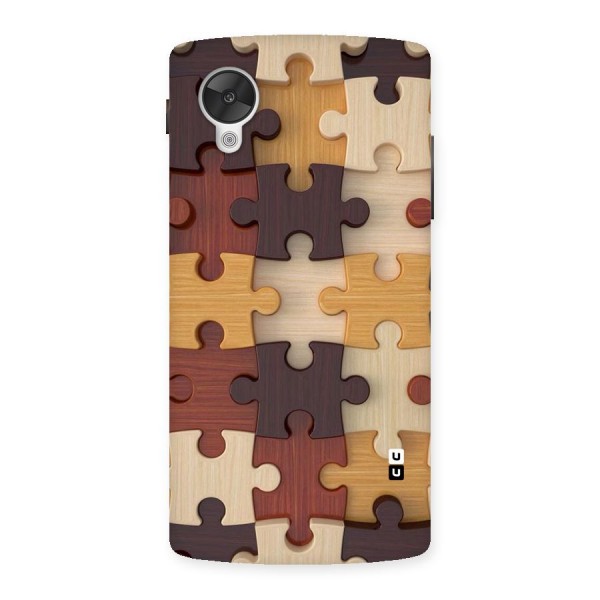 Wooden Puzzle (Printed) Back Case for Google Nexsus 5