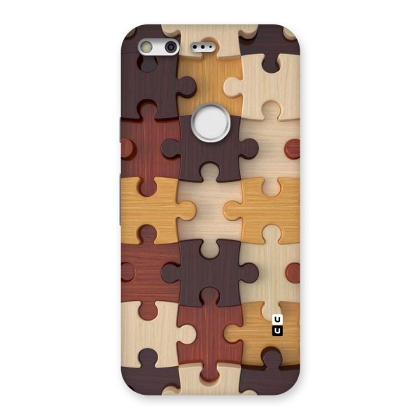 Wooden Puzzle (Printed) Back Case for Google Pixel