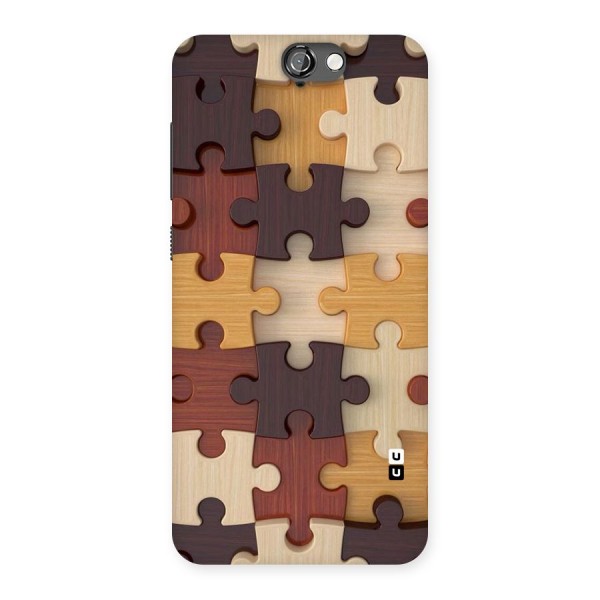 Wooden Puzzle (Printed) Back Case for HTC One A9