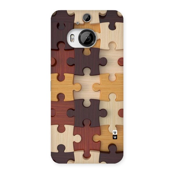 Wooden Puzzle (Printed) Back Case for HTC One M9 Plus