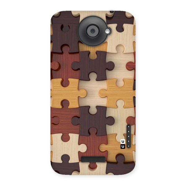 Wooden Puzzle (Printed) Back Case for HTC One X