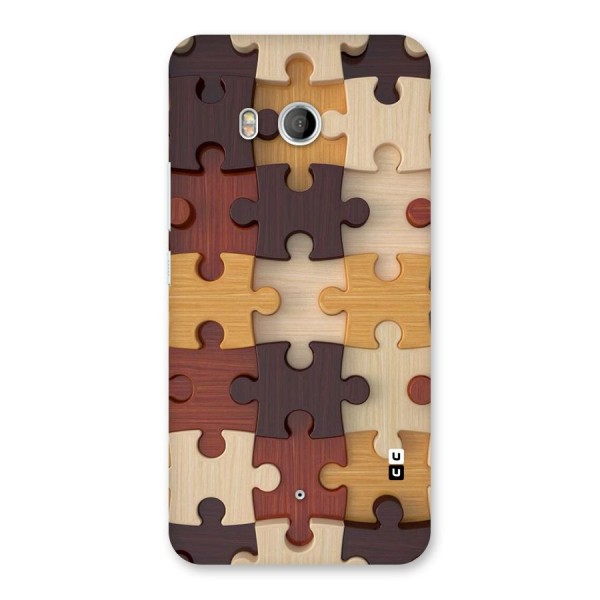 Wooden Puzzle (Printed) Back Case for HTC U11