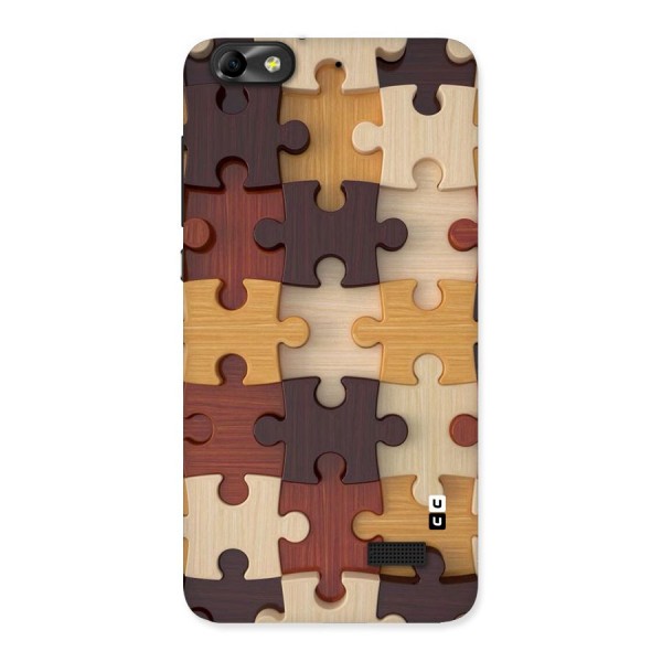 Wooden Puzzle (Printed) Back Case for Honor 4C