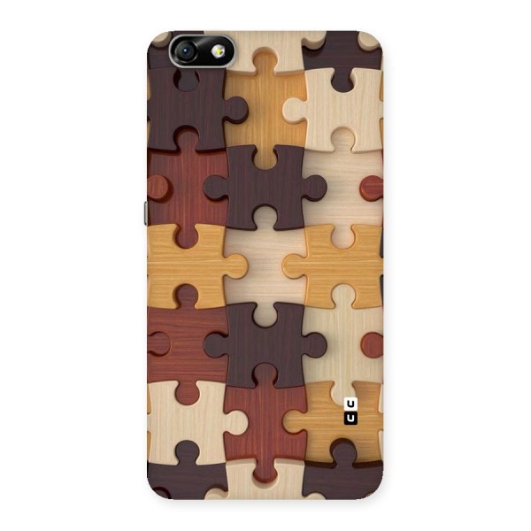 Wooden Puzzle (Printed) Back Case for Honor 4X