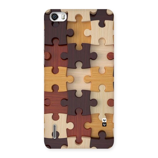 Wooden Puzzle (Printed) Back Case for Honor 6