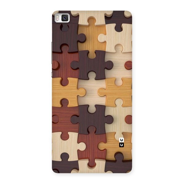 Wooden Puzzle (Printed) Back Case for Huawei P8