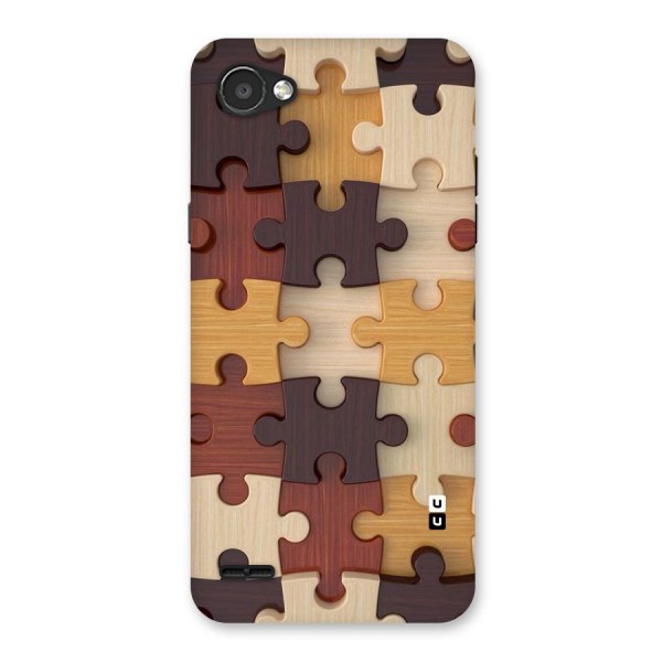 Wooden Puzzle (Printed) Back Case for LG Q6