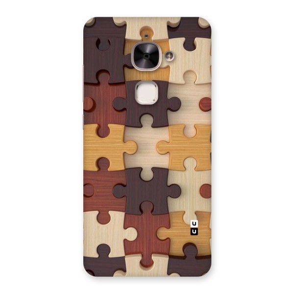 Wooden Puzzle (Printed) Back Case for Le 2