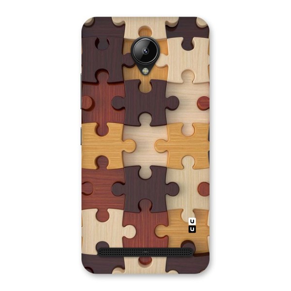 Wooden Puzzle (Printed) Back Case for Lenovo C2