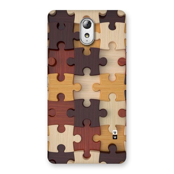 Wooden Puzzle (Printed) Back Case for Lenovo Vibe P1M