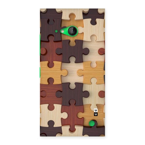 Wooden Puzzle (Printed) Back Case for Lumia 730