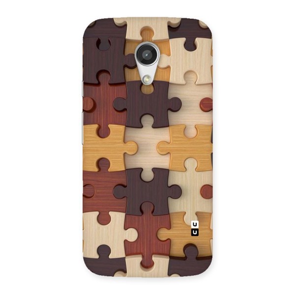 Wooden Puzzle (Printed) Back Case for Moto G 2nd Gen