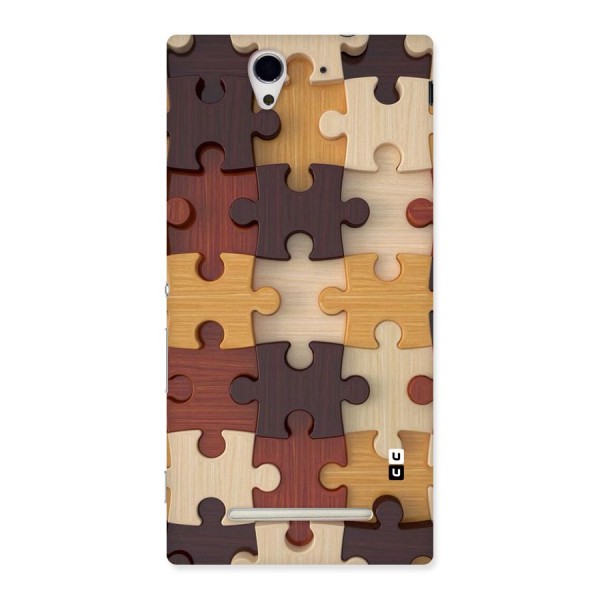 Wooden Puzzle (Printed) Back Case for Sony Xperia C3