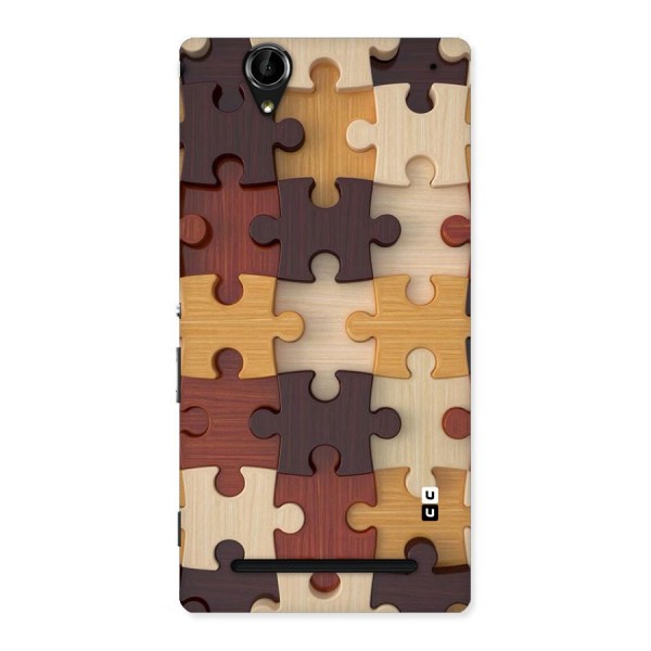Wooden Puzzle (Printed) Back Case for Sony Xperia T2