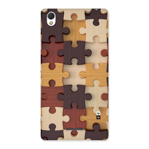 Wooden Puzzle (Printed) Back Case for Sony Xperia T3