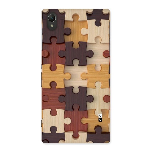 Wooden Puzzle (Printed) Back Case for Sony Xperia Z1