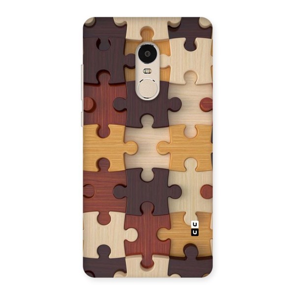 Wooden Puzzle (Printed) Back Case for Xiaomi Redmi Note 4