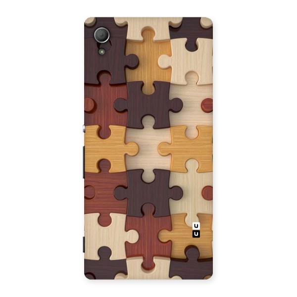Wooden Puzzle (Printed) Back Case for Xperia Z3 Plus