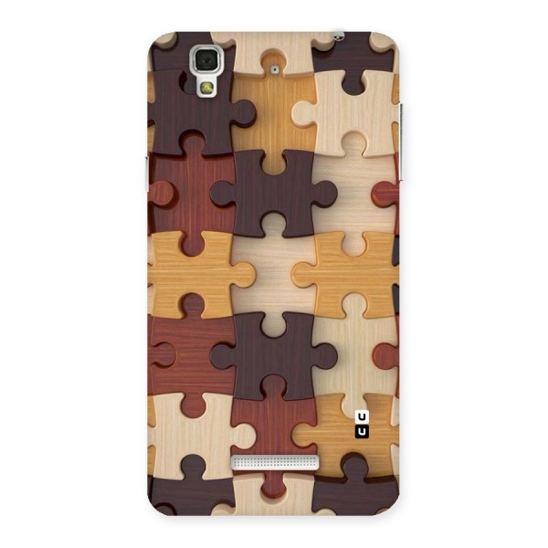 Wooden Puzzle (Printed) Back Case for YU Yureka Plus