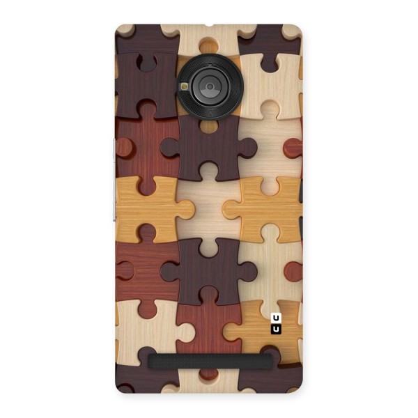 Wooden Puzzle (Printed) Back Case for Yu Yunique