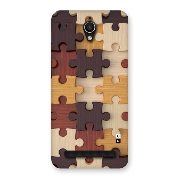 Wooden Puzzle (Printed) Back Case for Zenfone Go