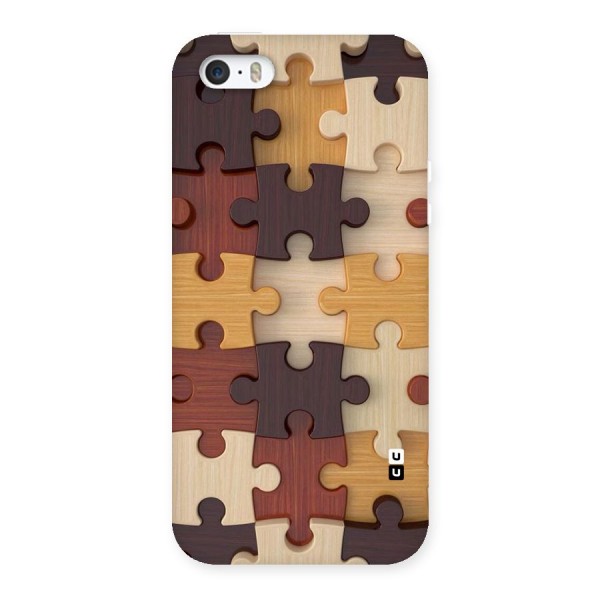 Wooden Puzzle (Printed) Back Case for iPhone SE