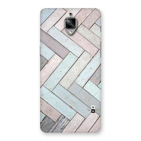 Wooden ZigZag Design Back Case for OnePlus 3T