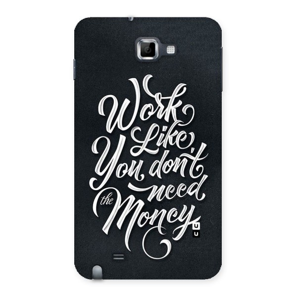 Work Like King Back Case for Galaxy Note