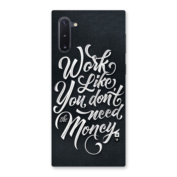 Work Like King Back Case for Galaxy Note 10