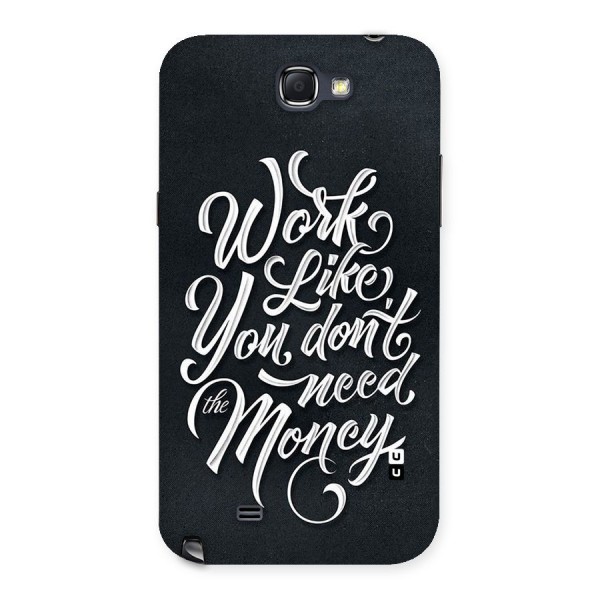 Work Like King Back Case for Galaxy Note 2