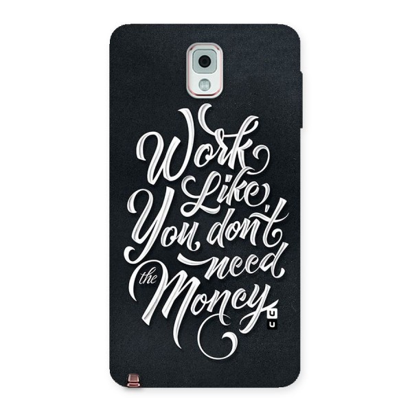 Work Like King Back Case for Galaxy Note 3