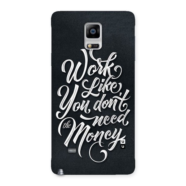 Work Like King Back Case for Galaxy Note 4