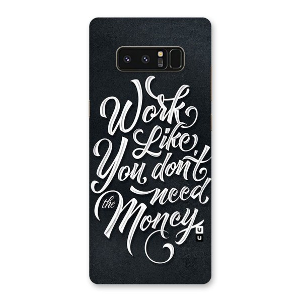 Work Like King Back Case for Galaxy Note 8