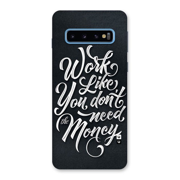 Work Like King Back Case for Galaxy S10