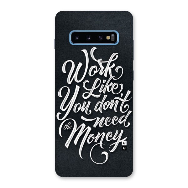 Work Like King Back Case for Galaxy S10 Plus