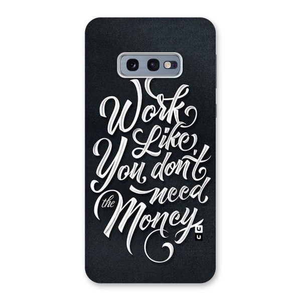 Work Like King Back Case for Galaxy S10e