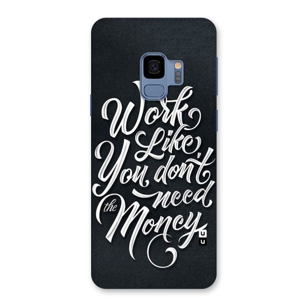 Work Like King Back Case for Galaxy S9