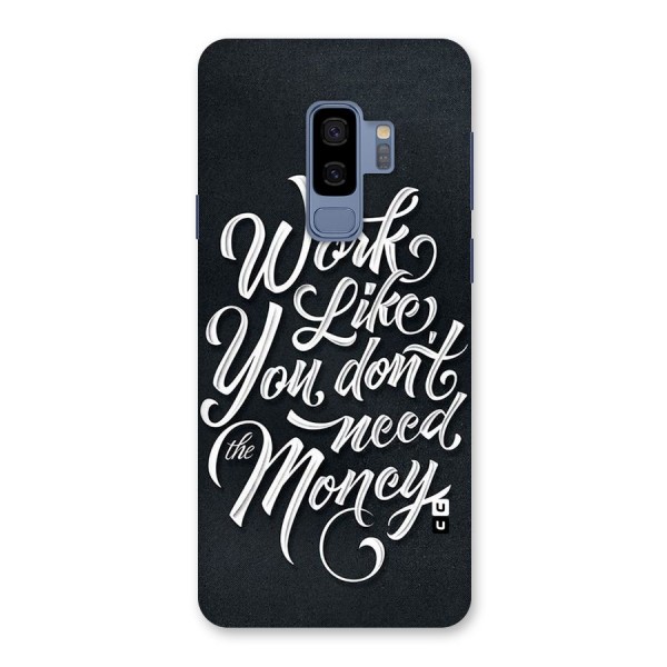 Work Like King Back Case for Galaxy S9 Plus