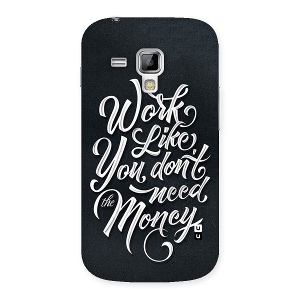 Work Like King Back Case for Galaxy S Duos
