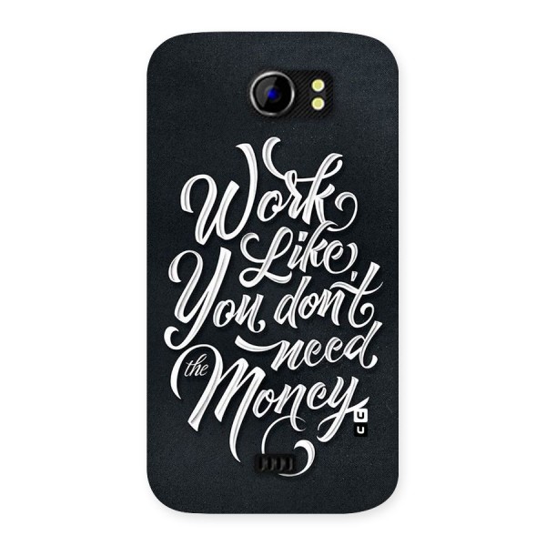 Work Like King Back Case for Micromax Canvas 2 A110