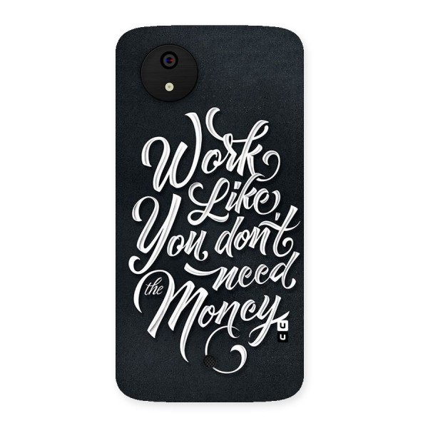 Work Like King Back Case for Micromax Canvas A1