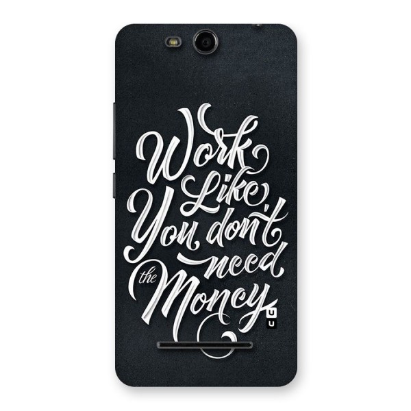 Work Like King Back Case for Micromax Canvas Juice 3 Q392