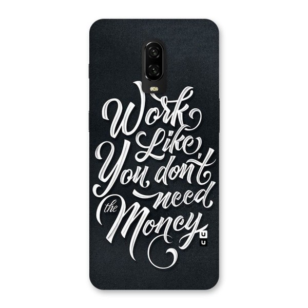 Work Like King Back Case for OnePlus 6T