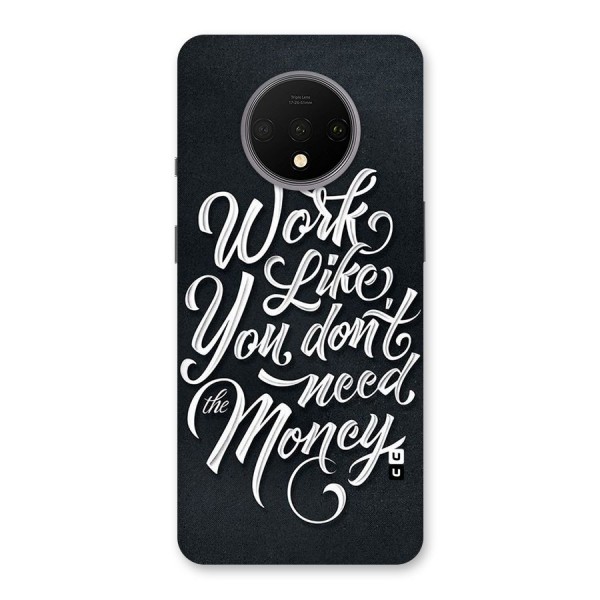 Work Like King Back Case for OnePlus 7T