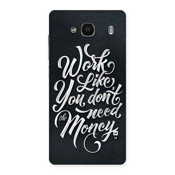 Work Like King Back Case for Redmi 2s