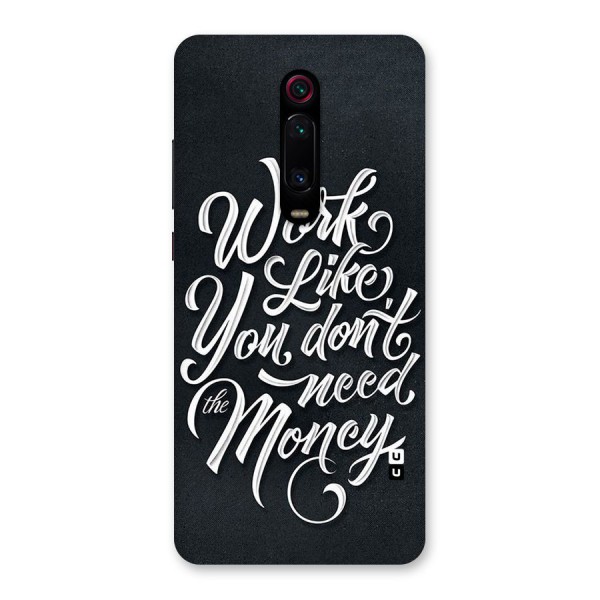 Work Like King Back Case for Redmi K20 Pro