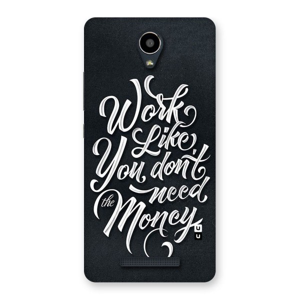Work Like King Back Case for Redmi Note 2