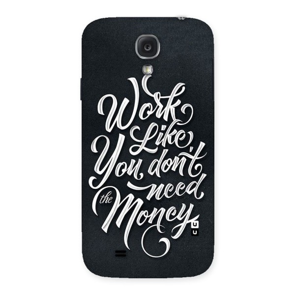 Work Like King Back Case for Samsung Galaxy S4