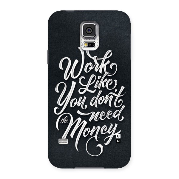 Work Like King Back Case for Samsung Galaxy S5