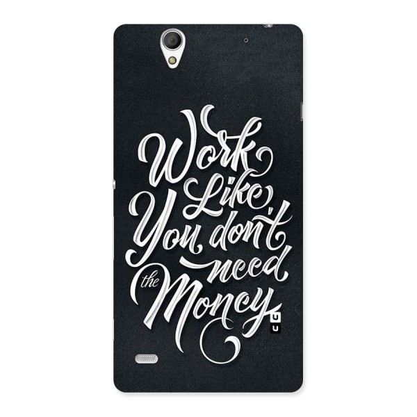 Work Like King Back Case for Sony Xperia C4